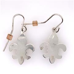 James Avery Fleur De Lis Sterling Silver Dangle Earrings